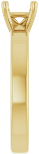 Sužadėtuvių Žiedas 14k yellow gold Emerald 7mm x 5mm (4)