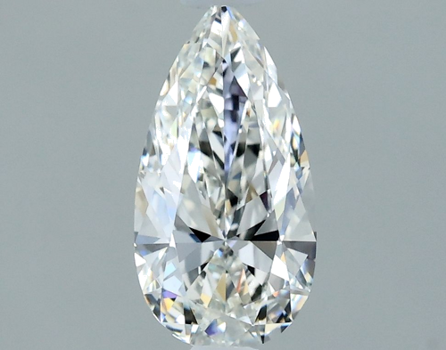 0.7 carat H-VVS2 Natūralus Pear Deimantas (1)
