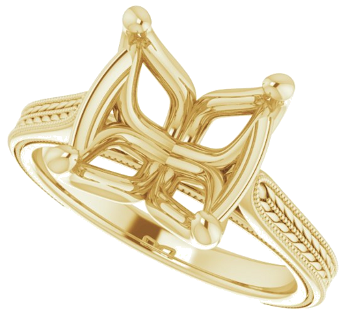 Sužadėtuvių Žiedas „Solitaire“ 14k yellow gold Oval 12mm x 10mm (5)
