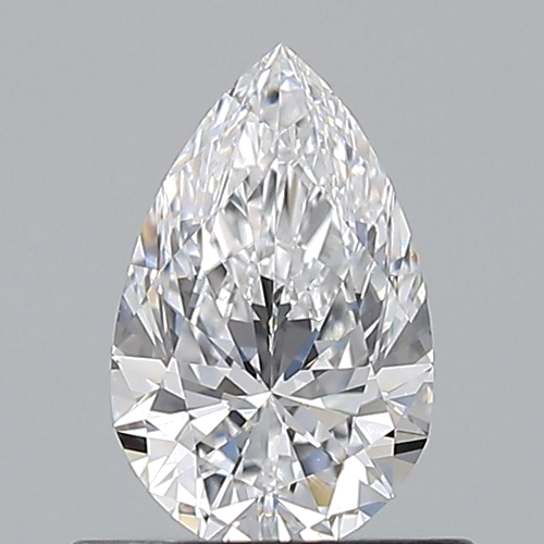 0.6 carat D-VS2 Natūralus Pear Deimantas (1)