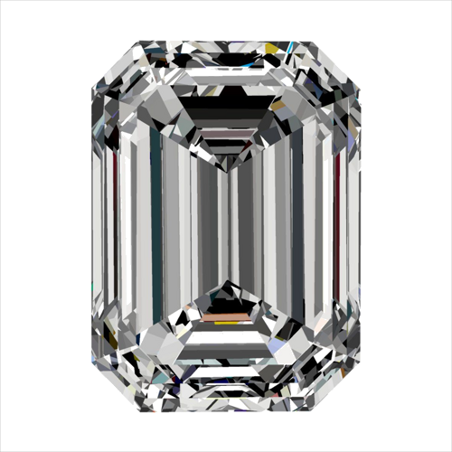 0.4 carat F-VVS2 Natūralus Emerald Deimantas (1)