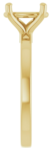 Sužadėtuvių Žiedas „Solitaire“ 14k yellow gold Oval 9mm x 7mm (4)