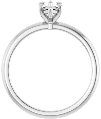 Sužadėtuvių Žiedas „Claw-Prong“ 14k white gold Marquise 8mm x 4mm (2)