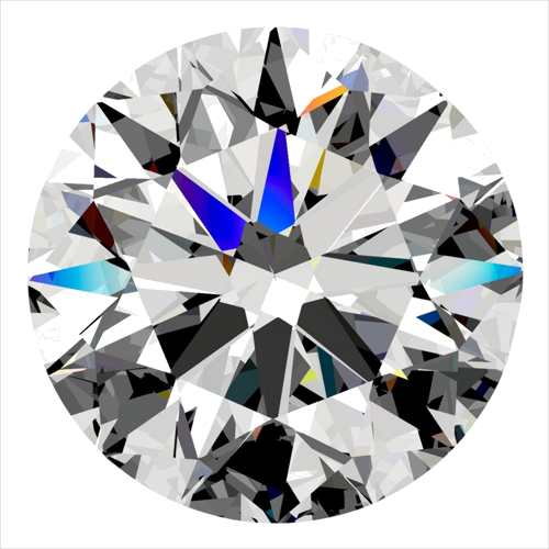 0.5 carat D-SI1 Excellent cut Natūralus Round Deimantas (1)
