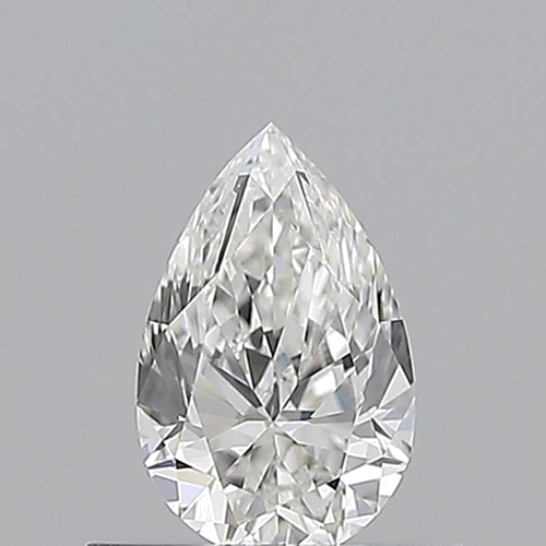 0.5 carat F-VVS2 Natūralus Pear Deimantas (1)