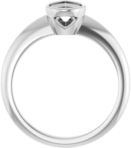Sužadėtuvių Žiedas „Bezel-Set Solitaire“ 14k white gold Pear 8.5mm x 5.5mm (2)