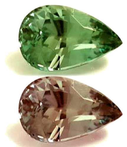0.58 carat GREEN Pear Alexandrite (1)