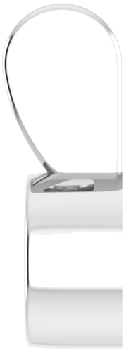 Pakabukas „Bezel-Set Solitaire“ 585 Baltojo Aukso Round 3mm (3)