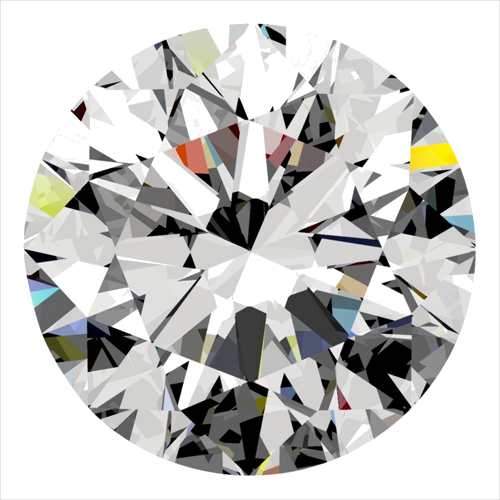 0.38 carat E-VVS1 Excellent cut Natūralus Round Deimantas (1)