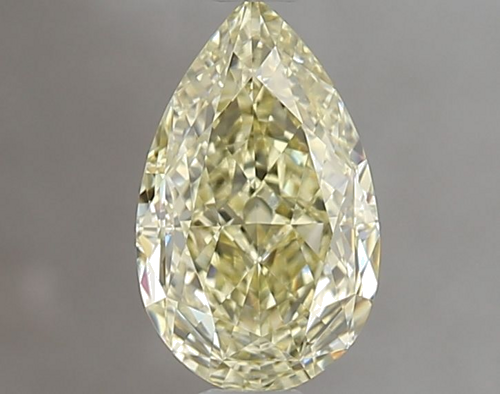 1.01 carat Fancy Yellow-VS2 Natūralus Pear Deimantas (1)