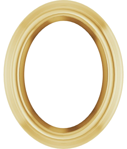Pakabukas „Oval Bezel-Set Slide“ 14k yellow gold Oval 4mm x 3mm (1)