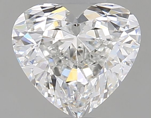0.5 carat F-VVS1 Natūralus Heart Deimantas (1)