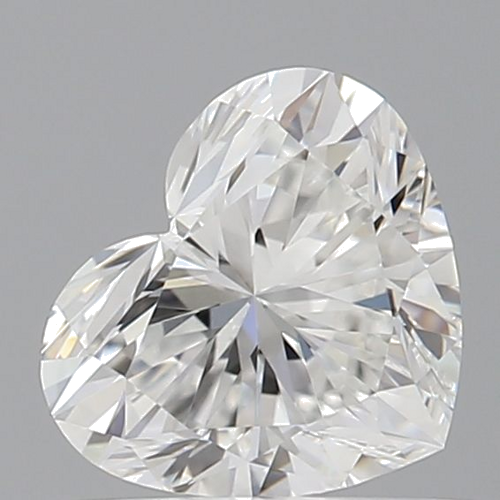 0.54 carat E-VVS1 Natūralus Heart Deimantas (1)