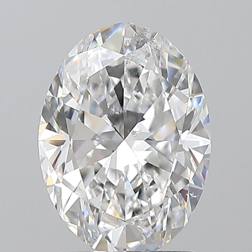 1.7 carat D-SI1 Natūralus Oval Deimantas (1)