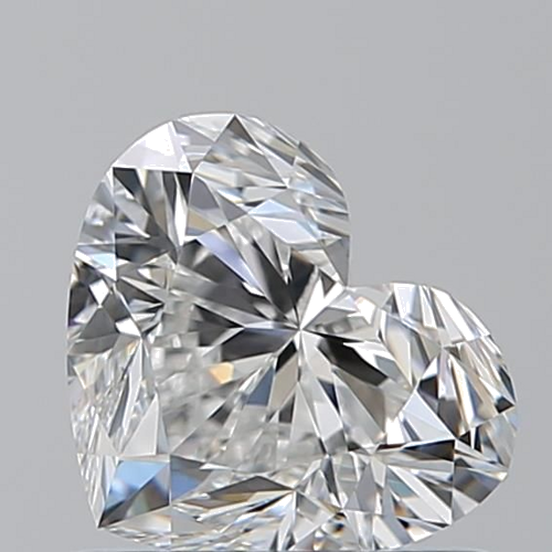 0.9 carat F-VVS1 Natūralus Heart Deimantas (1)