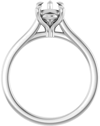 Sužadėtuvių Žiedas „Claw-Prong“ 14k white gold Pear 10mm x 6mm (2)