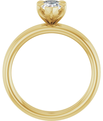 Sužadėtuvių Žiedas „Claw-Prong Solitaire“ 14k yellow gold Marquise 10mm x 5mm (7)