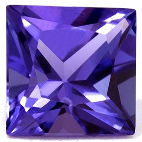 3.54 carat BLUE Square Tanzanite (1)