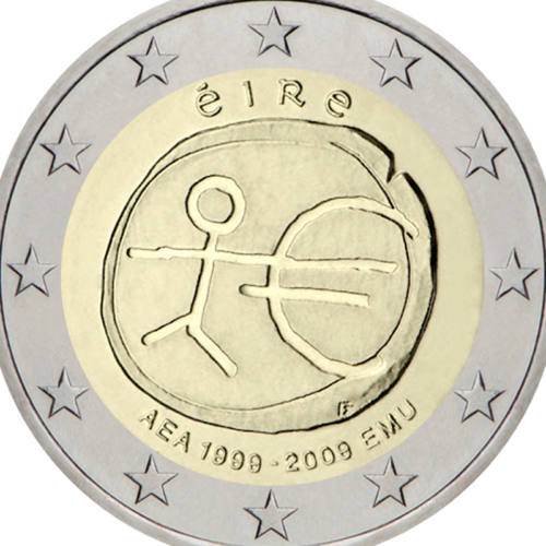 2009 Ирландия EMU монета 2 евро (2)