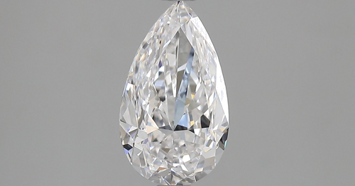 1.52 carat D-VS2 Natūralus Pear Deimantas (1)