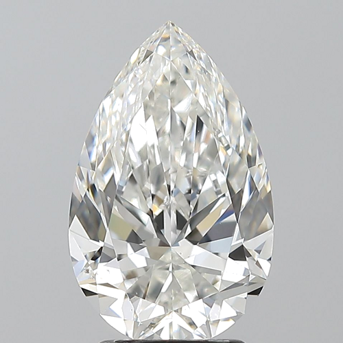 3.01 carat H-SI1 Natūralus Pear Deimantas (1)