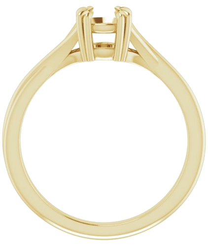 14K Yellow 5.5 mm Round Solitaire Engagement Ring Mounting (2)