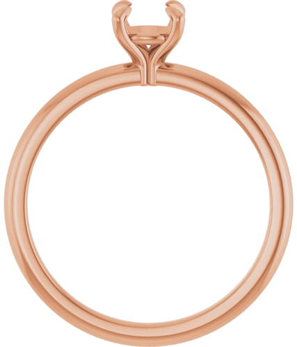 Sužadėtuvių Žiedas „Solitaire“ 10k rose gold Round 5.2mm (2)