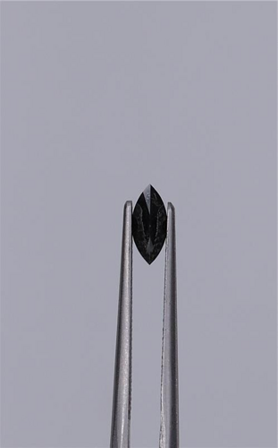 0.42 carat Fancy Black-VVS2 Natūralus Marquise Deimantas (1)