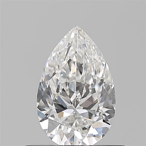 0.51 carat F-VVS1 Natūralus Pear Deimantas (1)