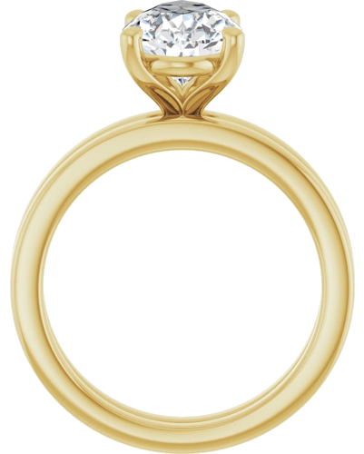 Sužadėtuvių Žiedas „Solitaire“ 14k yellow gold Pear 12mm x 7.5mm (7)