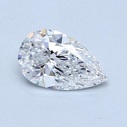 0.63 carat D-VS2 Natūralus Pear Deimantas (1)