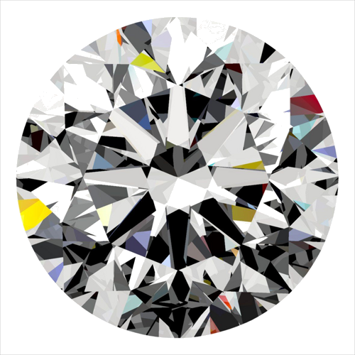 0.4 carat E-VS2 Very Good cut Natūralus Round Deimantas (1)