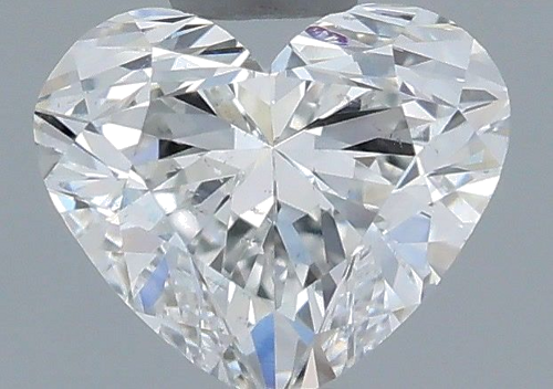 0.5 carat E-SI1 Natūralus Heart Deimantas (1)