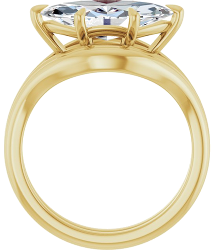 Sužadėtuvių Žiedas „Claw-Prong Solitaire“ 14k yellow gold Marquise 14mm x 7mm (7)
