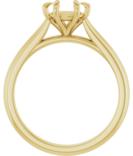 Sužadėtuvių Žiedas „Claw-Prong“ 14k yellow gold Round 6.5mm (2)
