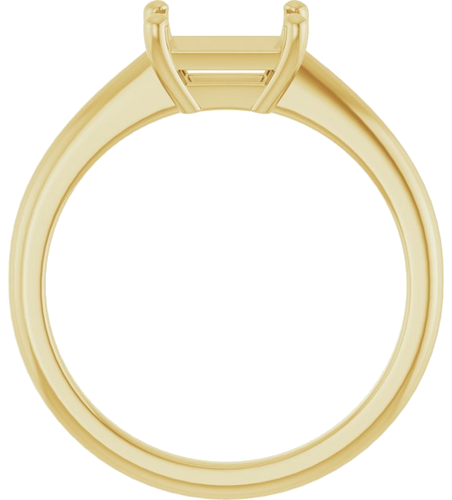 Sužadėtuvių Žiedas „Solitaire“ 14k yellow gold Emerald 7mm x 5mm (2)