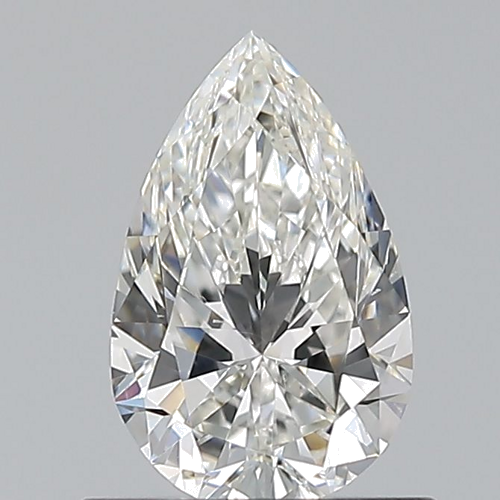 0.7 carat G-VS2 Natūralus Pear Deimantas (1)