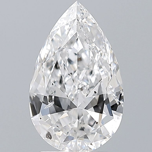 2.01 carat D-SI2 Natūralus Pear Deimantas (1)