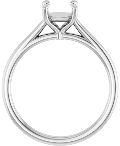 Sužadėtuvių Žiedas „Claw-Prong Solitaire“ 925 Sidabro Cushion 6mm (2)