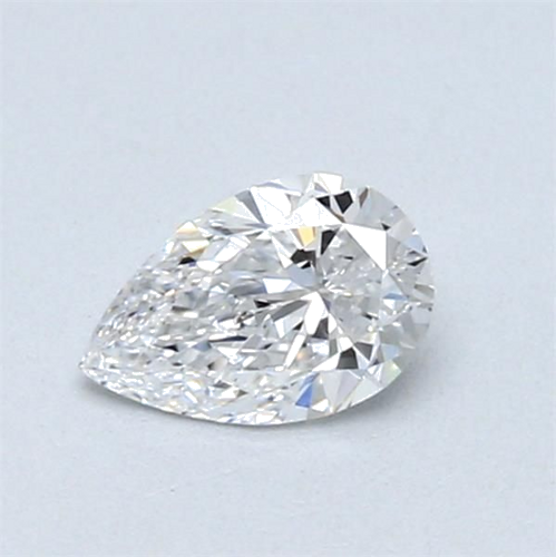 0.42 carat D-VVS1 Natūralus Pear Deimantas (1)