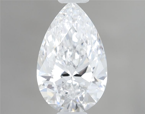 0.55 carat D-VVS2 Natūralus Pear Deimantas (1)