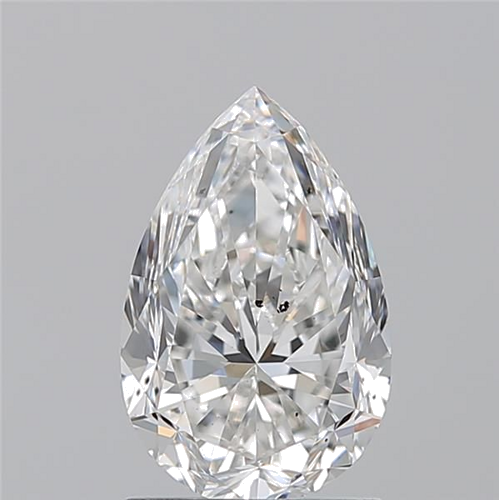 1.7 carat G-SI2 Natūralus Pear Deimantas (1)
