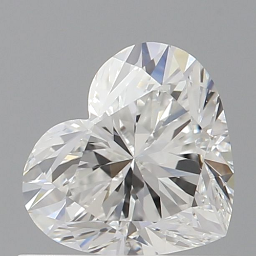 0.73 carat F-VVS2 Natūralus Heart Deimantas (1)