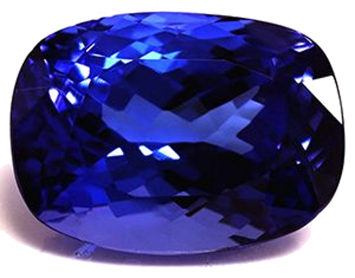 7.06 carat BLUE Cushion Tanzanite (1)