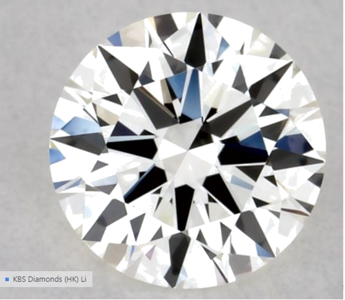 0.31 carat J-VVS1 Excellent cut Natūralus Round Deimantas (1)