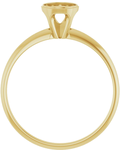 Sužadėtuvių Žiedas „Bezel-Set Solitaire“ 14k yellow gold Round 5.2mm (2)