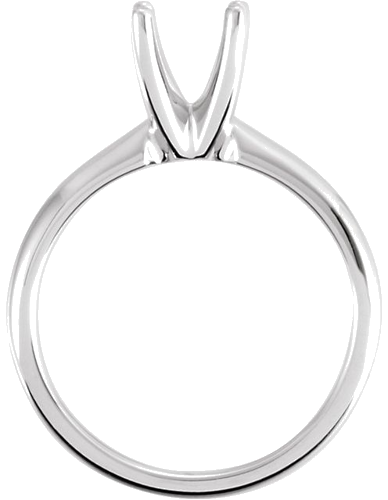 Sužadėtuvių Žiedas „Solitaire“ 585 Baltojo Aukso Round 6.5mm (2)