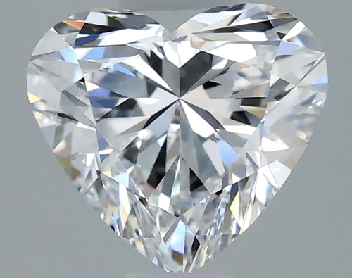 0.54 carat D-IF Natūralus Heart Deimantas (1)