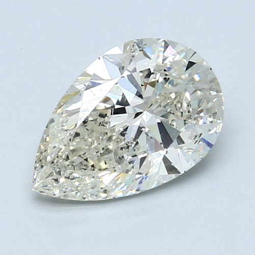 2.0 carat K-SI2 Natūralus Pear Deimantas (1)