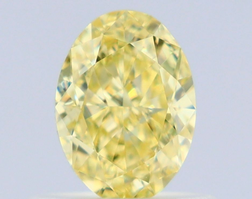 0.71 carat Fancy Intense Yellow-VS1 Natūralus Oval Deimantas (1)